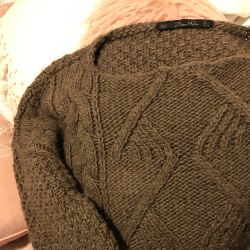 Zara Brown Knit Sweater